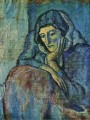 Mujer en azul 1901 Cubismo